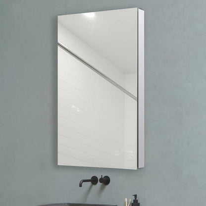 Aquadom Royale 24" x 36" Rectangular Left-Hinged Recessed or Surface Mount Medicine Cabinet With LED Lighting, Touch Screen Button, Defogger