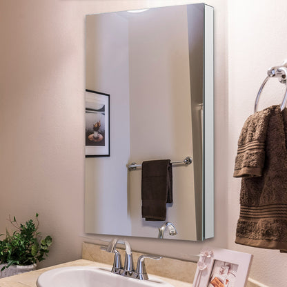 Aquadom Royale 24" x 36" Rectangular Right-Hinged Recessed or Surface Mount Medicine Cabinet With LED Lighting, Touch Screen Button, Defogger