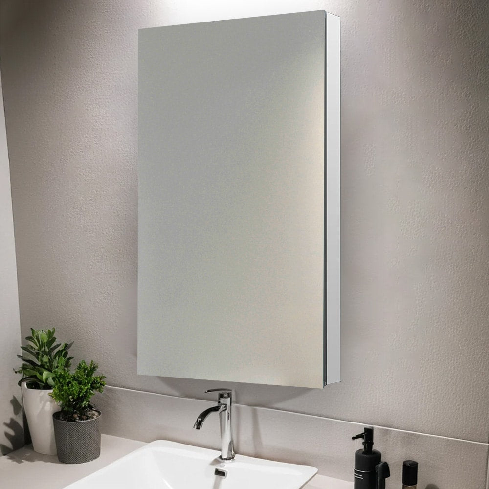 Aquadom Royale 24" x 40" Rectangular Right-Hinged Recessed or Surface Mount Medicine Cabinet With LED Lighting, Touch Screen Button, Defogger