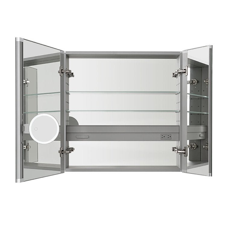 Aquadom Royale 36" x 36" Square Double-Door Recessed or Surface Mount Medicine Cabinet