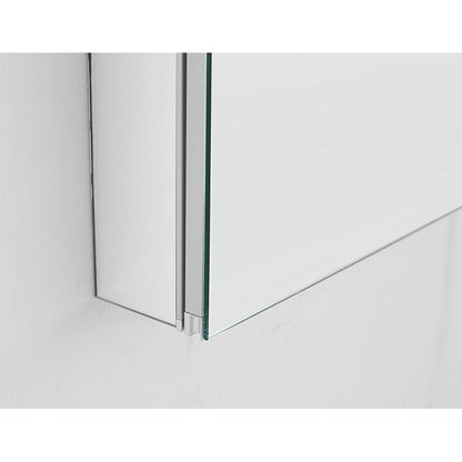 Aquadom Royale 36" x 36" Square Double-Door Recessed or Surface Mount Medicine Cabinet