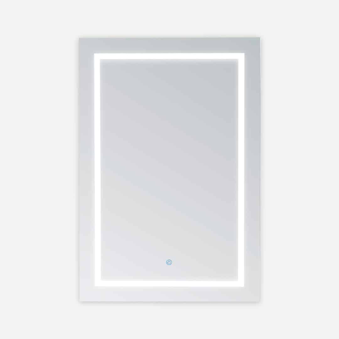 Aquadom Royale Basic Q 24" x 30" Rectangular Single View Left-Hinged Recessed or Surface Mount Medicine Cabinet With LED Lighting, Touch Screen Button, Dimmer