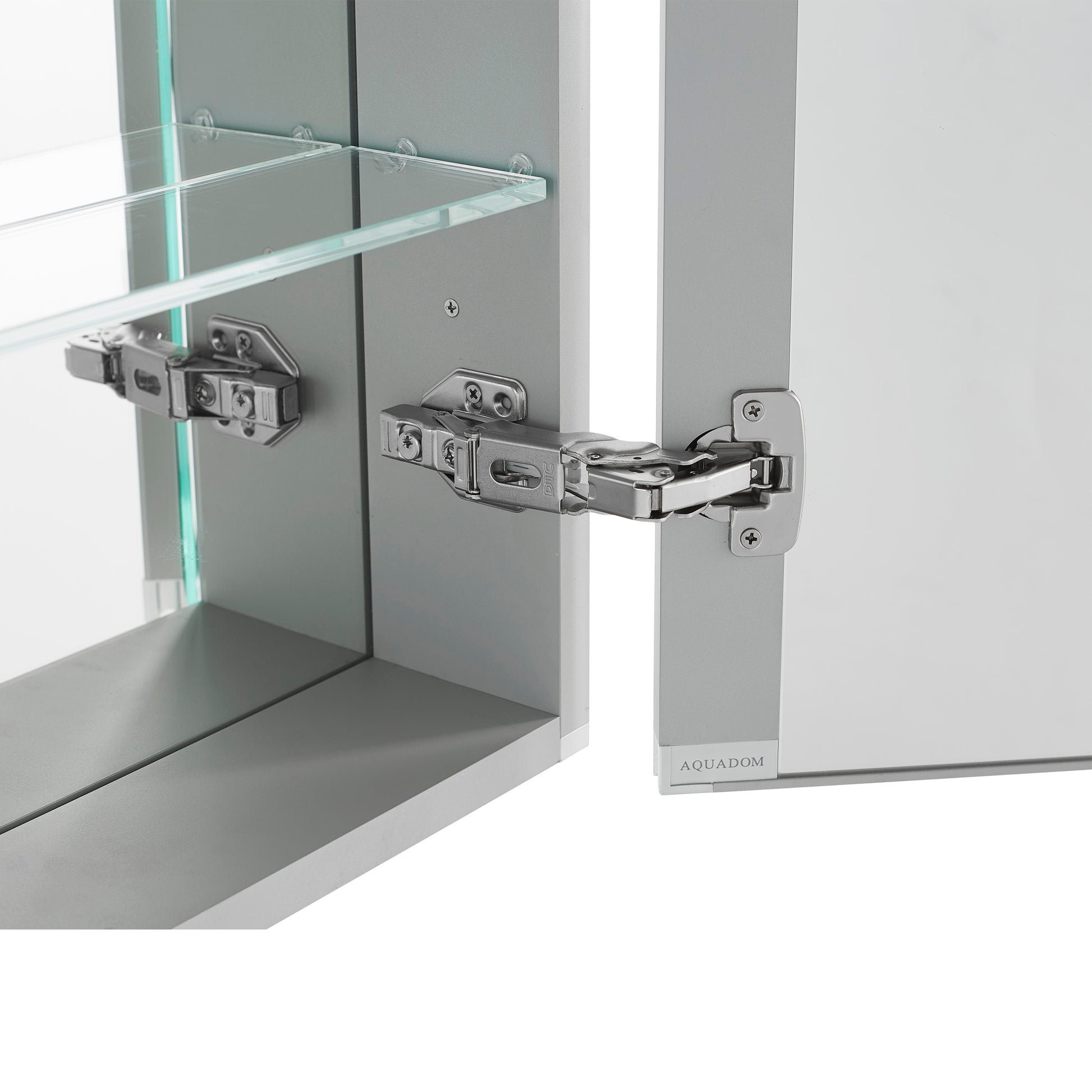 Aquadom Royale Plus 48" x 30" LED Lighted Medicine Cabinet With Defogger, Integrated LED 3X Magnifying Mirror and Electrical Outlet With USB