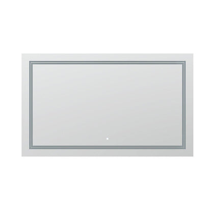 Aquadom SOHO 96" x 36" Rectangle Ultra-Slim Frame LED Lighted Bathroom Mirror With Defogger