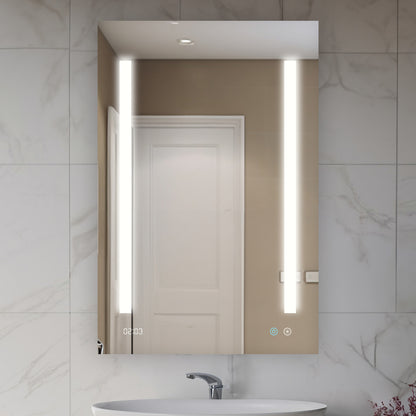 Aquadom Signature Royale 24" x 36" Rectangle Left Hinged Medicine Cabinet With Lighting, Defogger, Integrated LED 3X Magnifying Mirror And Electrical Outlet with USB