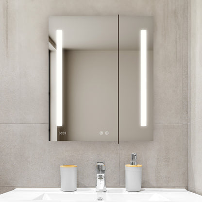 Aquadom Signature Royale 30" x 36" Rectangle Medicine Cabinet With Lighting, Defogger, Integrated LED 3X Magnifying Mirror And Electrical Outlet with USB