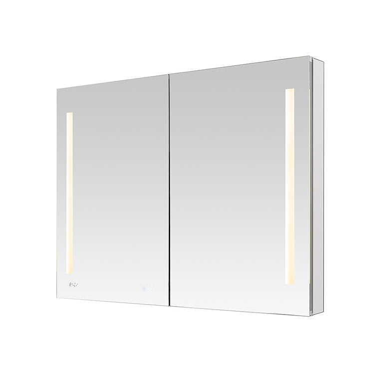 Aquadom Signature Royale 48" x 36" LED Lighted Medicine Cabinet With Defogger, Integrated LED 3X Magnifying Mirror and Electrical Outlet With USB