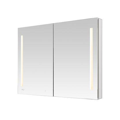 Aquadom Signature Royale 48" x 36" LED Lighted Medicine Cabinet With Defogger, Integrated LED 3X Magnifying Mirror and Electrical Outlet With USB