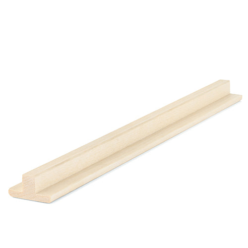 PROSAUNAS Aspen 1" x 2" x 1' Natural Aspen Wood T- Moulding Trim Moulding