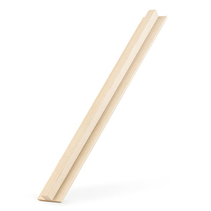 PROSAUNAS Aspen 1" x 2" x 8' Natural Aspen Wood T- Moulding Trim Moulding