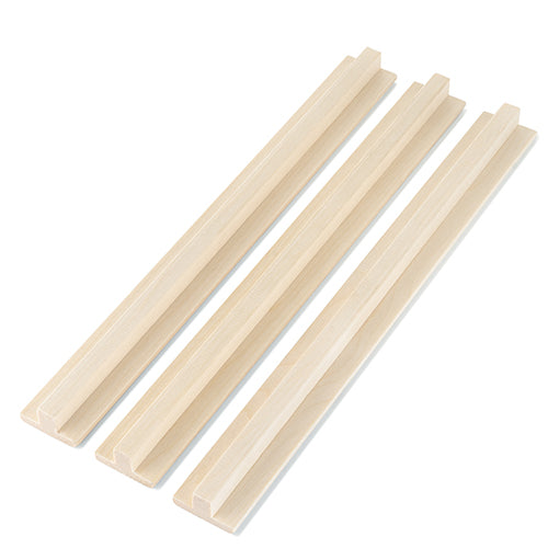 PROSAUNAS Aspen 1" x 2" x 8' Natural Aspen Wood T- Moulding Trim Moulding