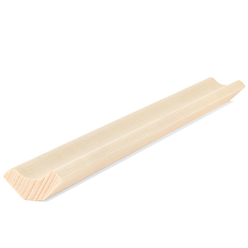 PROSAUNAS Aspen 1" x 2" x 1' Natural Aspen Wood Inside Corner Trim Cove Moulding