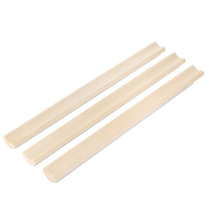 PROSAUNAS Aspen 1" x 2" x 1' Natural Aspen Wood Inside Corner Trim Cove Moulding