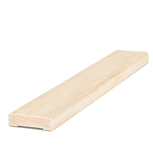 PROSAUNAS Aspen 1" x 2" x 1' Natural Aspen Wood UK Profile Door Trim Casing
