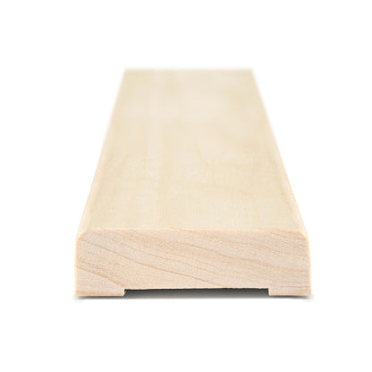 PROSAUNAS Aspen 1" x 2" x 1' Natural Aspen Wood UK Profile Door Trim Casing