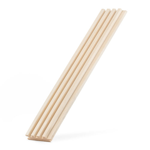 PROSAUNAS Aspen Groove-S 1" x 3" x 5' Natural Aspen Wood Tongue & Groove Sauna Wall Paneling