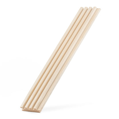 PROSAUNAS Aspen Groove-S 1" x 3" x 5' Natural Aspen Wood Tongue & Groove Sauna Wall Paneling