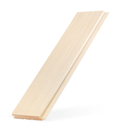 PROSAUNAS Aspen 1" x 4" x 3' Natural Aspen Wood Tongue & Groove, STS4 Profile Sauna Wall Paneling