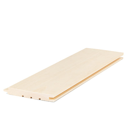 PROSAUNAS Aspen 1x5 7' Natural Aspen Wood Tongue & Groove, STS4 Profile Sauna Wall Paneling