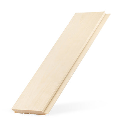 PROSAUNAS Aspen 1x5 1' Natural Aspen Wood Tongue & Groove, STS4 Profile