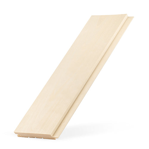 PROSAUNAS Aspen 1x5 6' Natural Aspen Wood Tongue & Groove, STS4 Profile Sauna Wall Paneling
