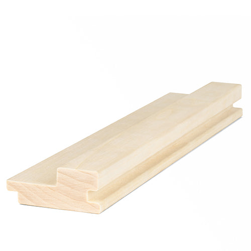 PROSAUNAS Aspen Grace 2" x 3" x 1' Natural Aspen Wood Tongue & Groove, STS4 Profile Sauna Wall Paneling