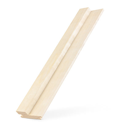 PROSAUNAS Aspen Grace 2" x 3" x 6' Natural Aspen Wood Tongue & Groove, STS4 Profile Sauna Wall Paneling