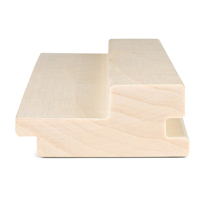 PROSAUNAS Aspen Grace 2" x 3" x 7' Natural Aspen Wood Tongue & Groove, STS4 Profile Sauna Wall Paneling