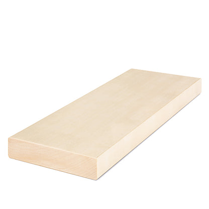 PROSAUNAS Aspen 2" x 6" x 10' Natural Aspen Wood Smooth 4 Sides, Eased Edges Sauna Bench Material