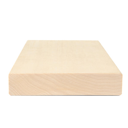 PROSAUNAS Aspen 2" x 6" x 10' Natural Aspen Wood Smooth 4 Sides, Eased Edges Sauna Bench Material
