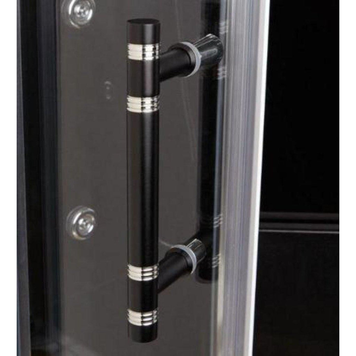 Athena 47" x 35" x 89" 1-Person 6-Jet Framed Rectangular Steam Shower With Right Handed Hinged Door