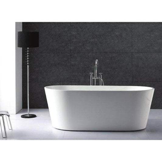 Atlantis Whirlpools Bowen 67" x 31" White Freestanding Acrylic Soaker Bathtub