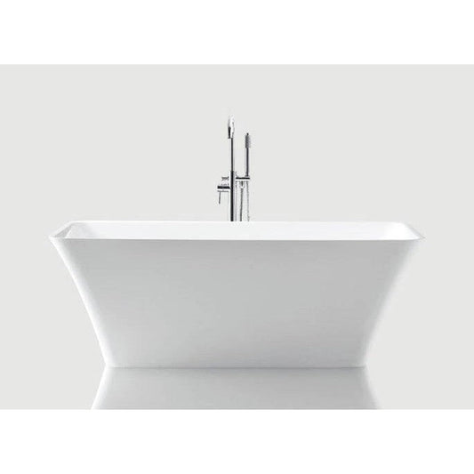 Atlantis Whirlpools Nariva 67" x 30" White Freestanding Acrylic Soaker Bathtub