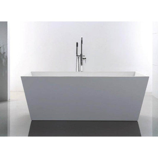 Atlantis Whirlpools Rigaud 67" x 31" White Freestanding Acrylic Soaker Bathtub