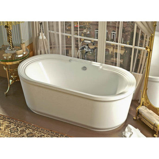 Atlantis Whirlpools Royale 34" x 67" White Freestanding Acrylic Air Jetted Bathtub