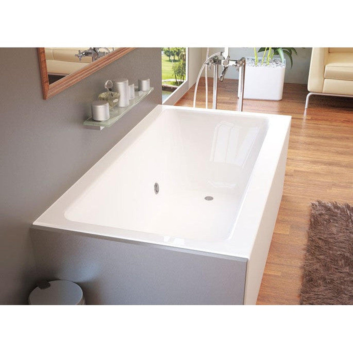 Atlantis Whirlpools Soho 30" x 60" White Acrylic Drop In Air Jetted Bathtub