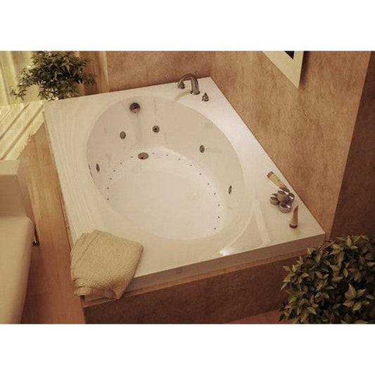 Atlantis Whirlpools Vogue 43" x 84" White Acrylic Drop In Air Jetted Bathtub