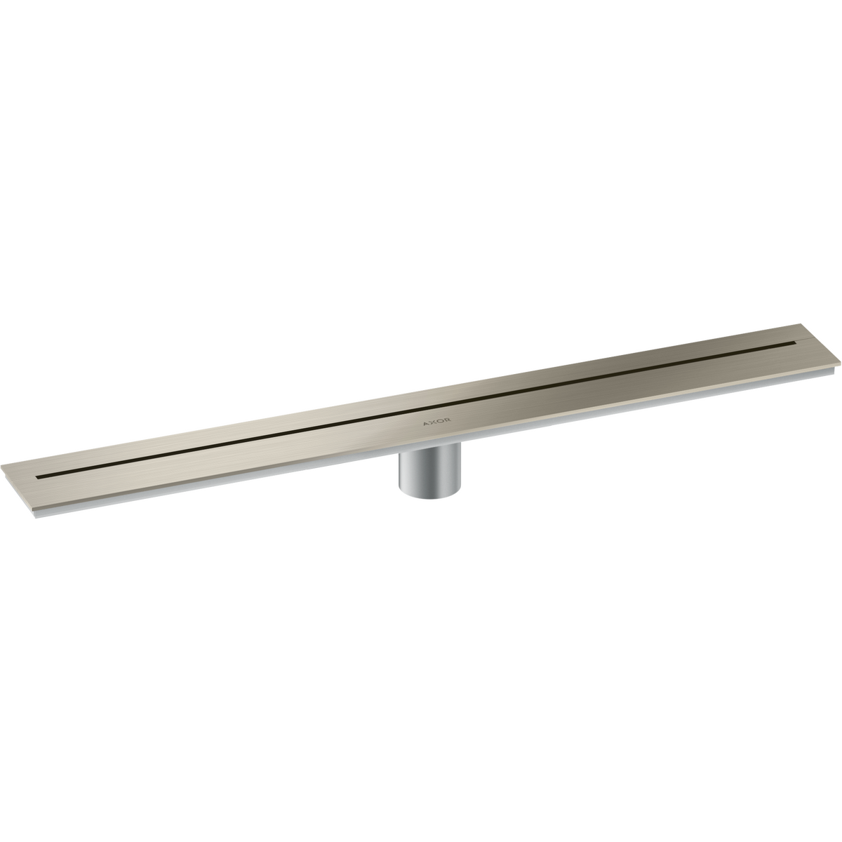 Axor 27" Stainless Steel Wall Installation Brushed Nickel Drain