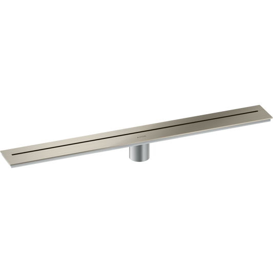 Axor 27" Stainless Steel Wall Installation Brushed Nickel Drain