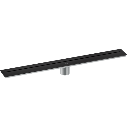 Axor 27" Stainless Steel Wall Installation Matte Black Drain