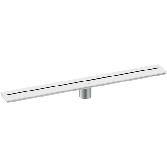 Axor 27" Stainless Steel Wall Installation Matte White Drain