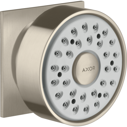 Axor 2.5 GPM Metal Square Brushed Nickel Bodyspray