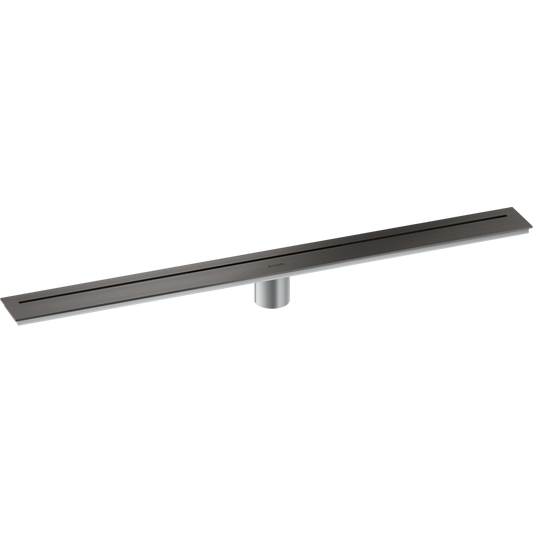 Axor 32" Stainless Steel Floor Installation Brushed Black Chrome Drain
