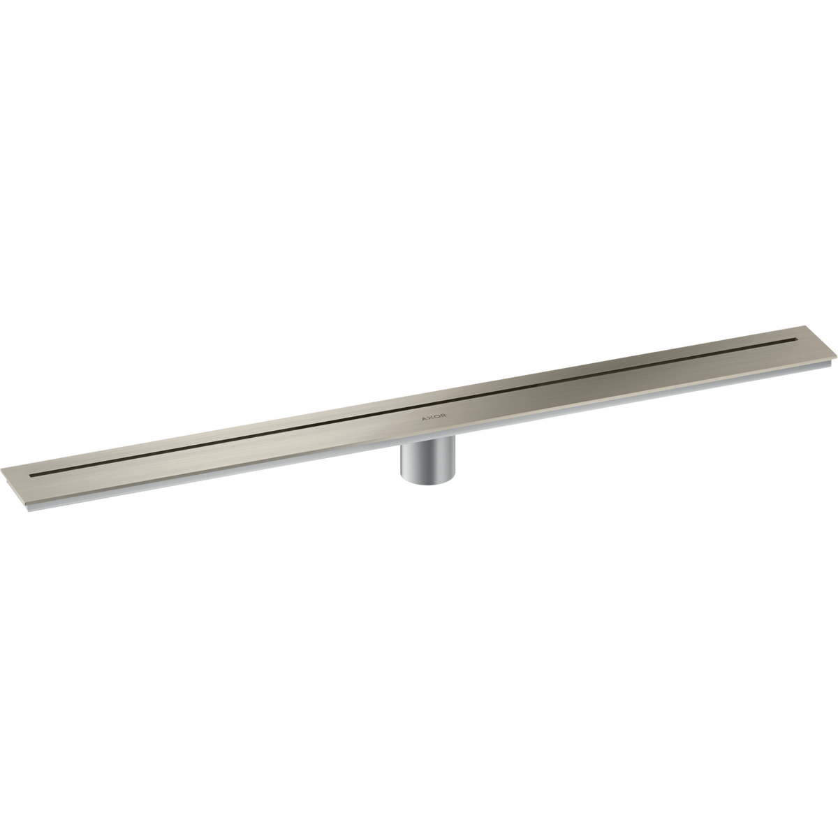 Axor 32" Stainless Steel Floor Installation Brushed Nickel Steel Drain