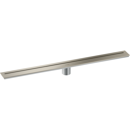 Axor 32" Stainless Steel Floor Installation Brushed Nickel Steel Drain