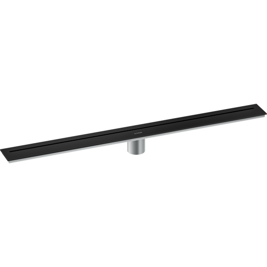 Axor 32" Stainless Steel Floor Installation Matte Black Drain
