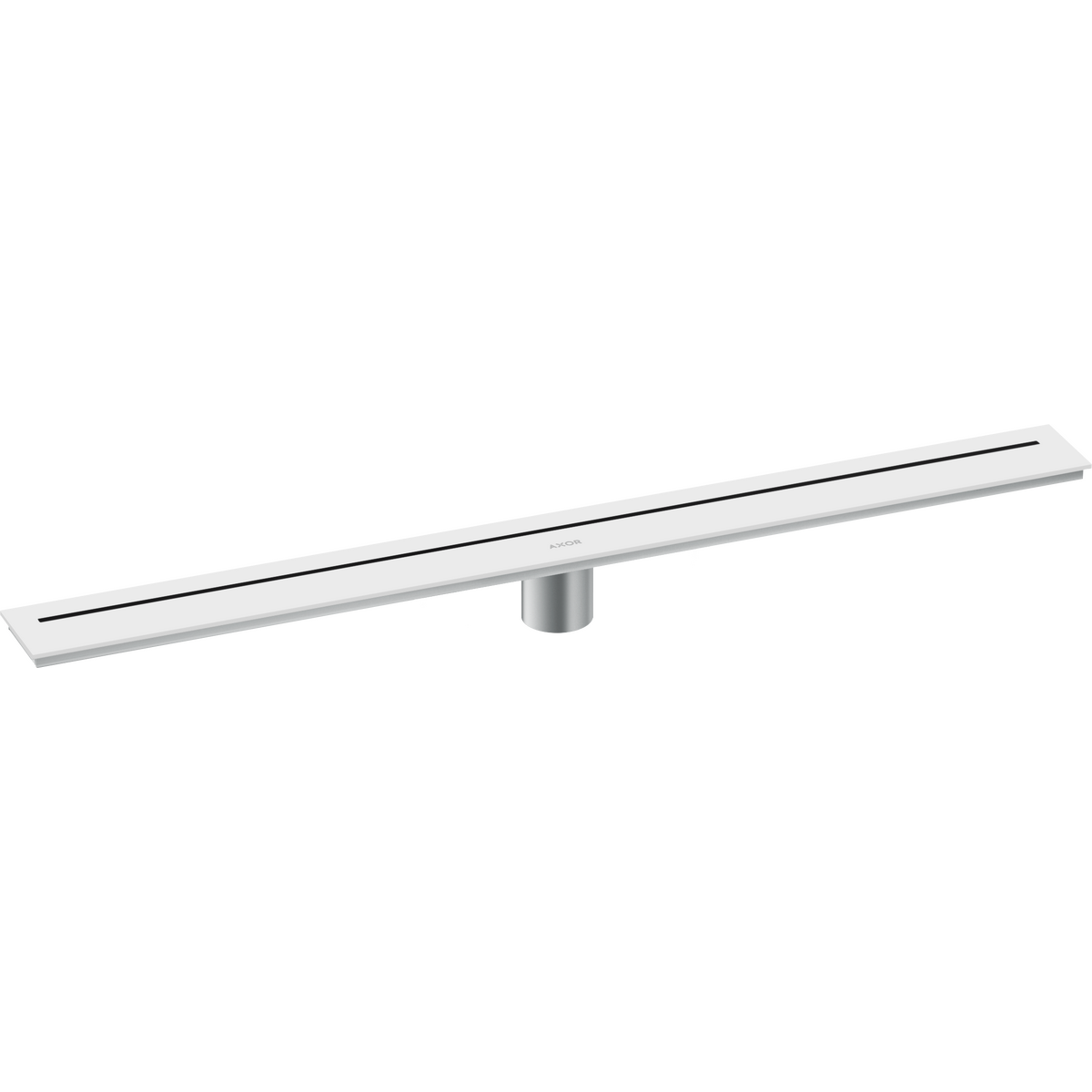 Axor 32" Stainless Steel Floor Installation Matte White Drain