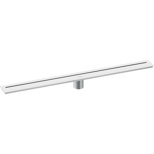 Axor 32" Stainless Steel Floor Installation Matte White Drain