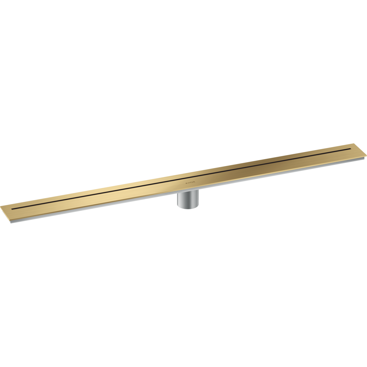 Axor 36" Stainless Steel Floor Installation Brushed Gold Optic Drain