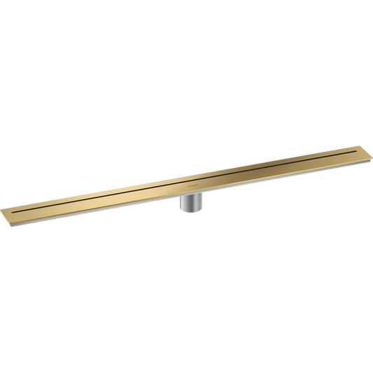 Axor 36" Stainless Steel Floor Installation Brushed Gold Optic Drain